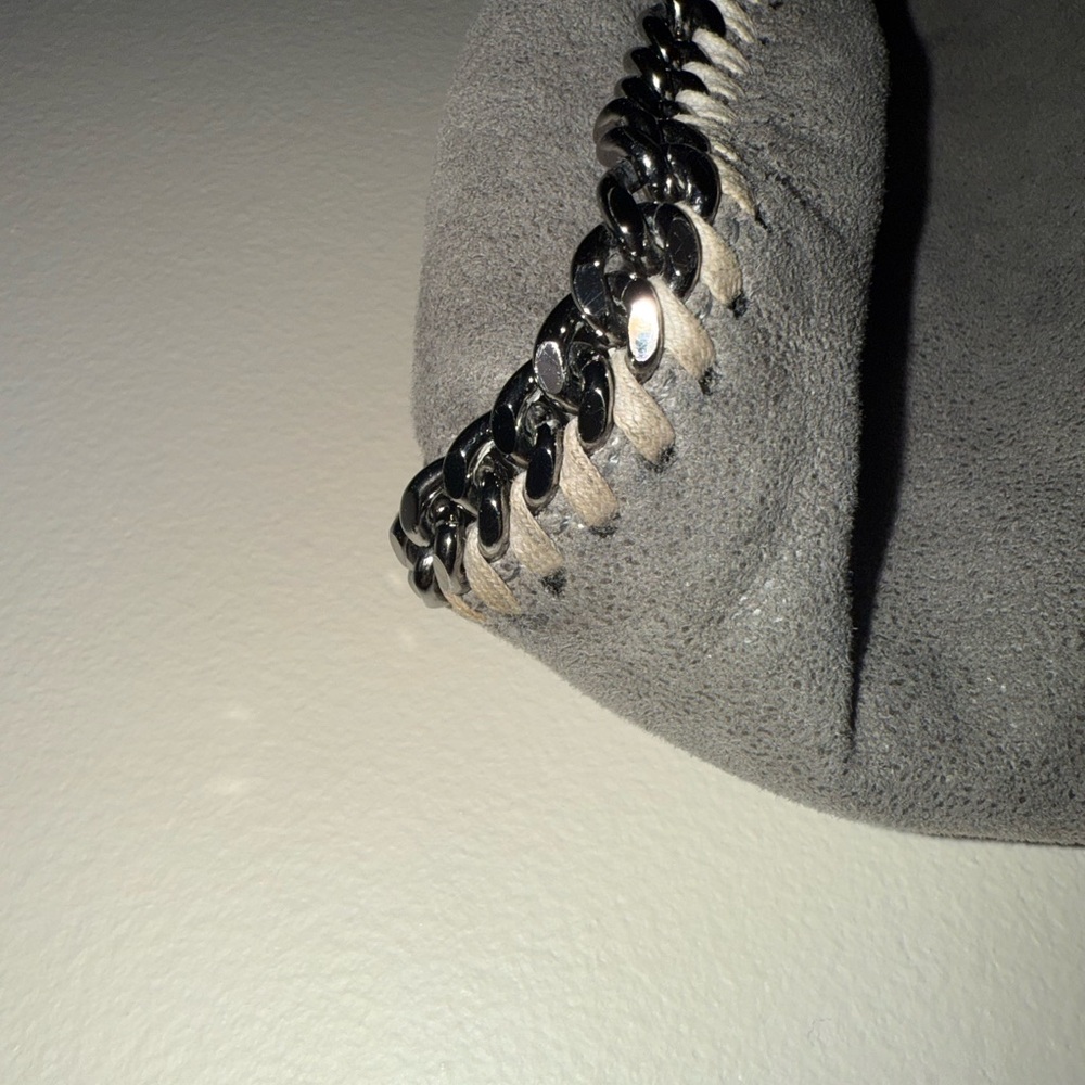 Stella McCartney Falabella Tiny Tote Authentic in Gray Vegan Suede - Picture 8 of 13